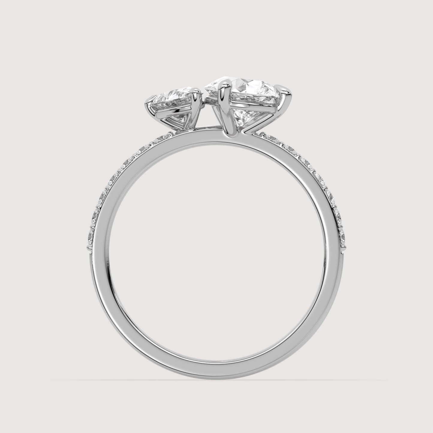 Diana - Pear Toi et Moi Ring