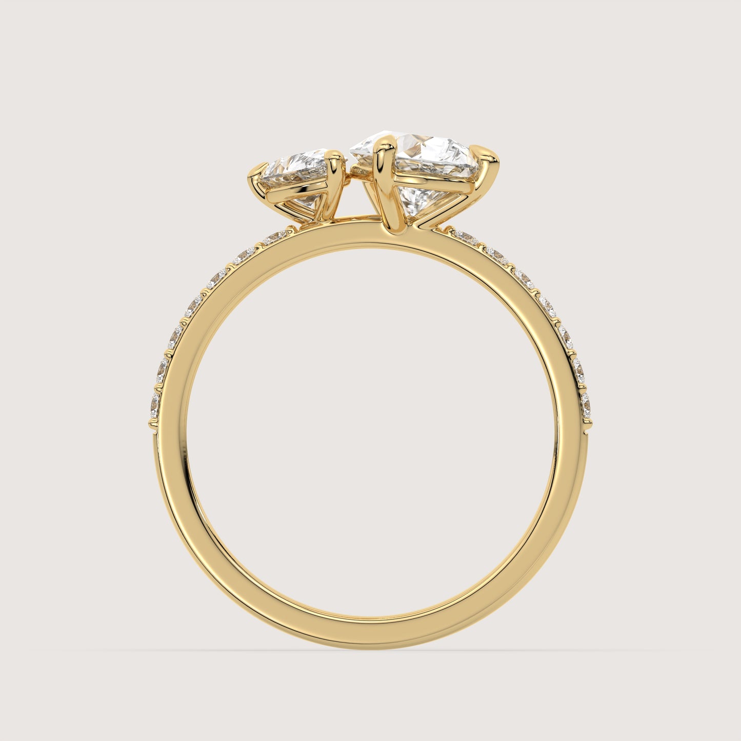 Diana - Pear Toi et Moi Ring