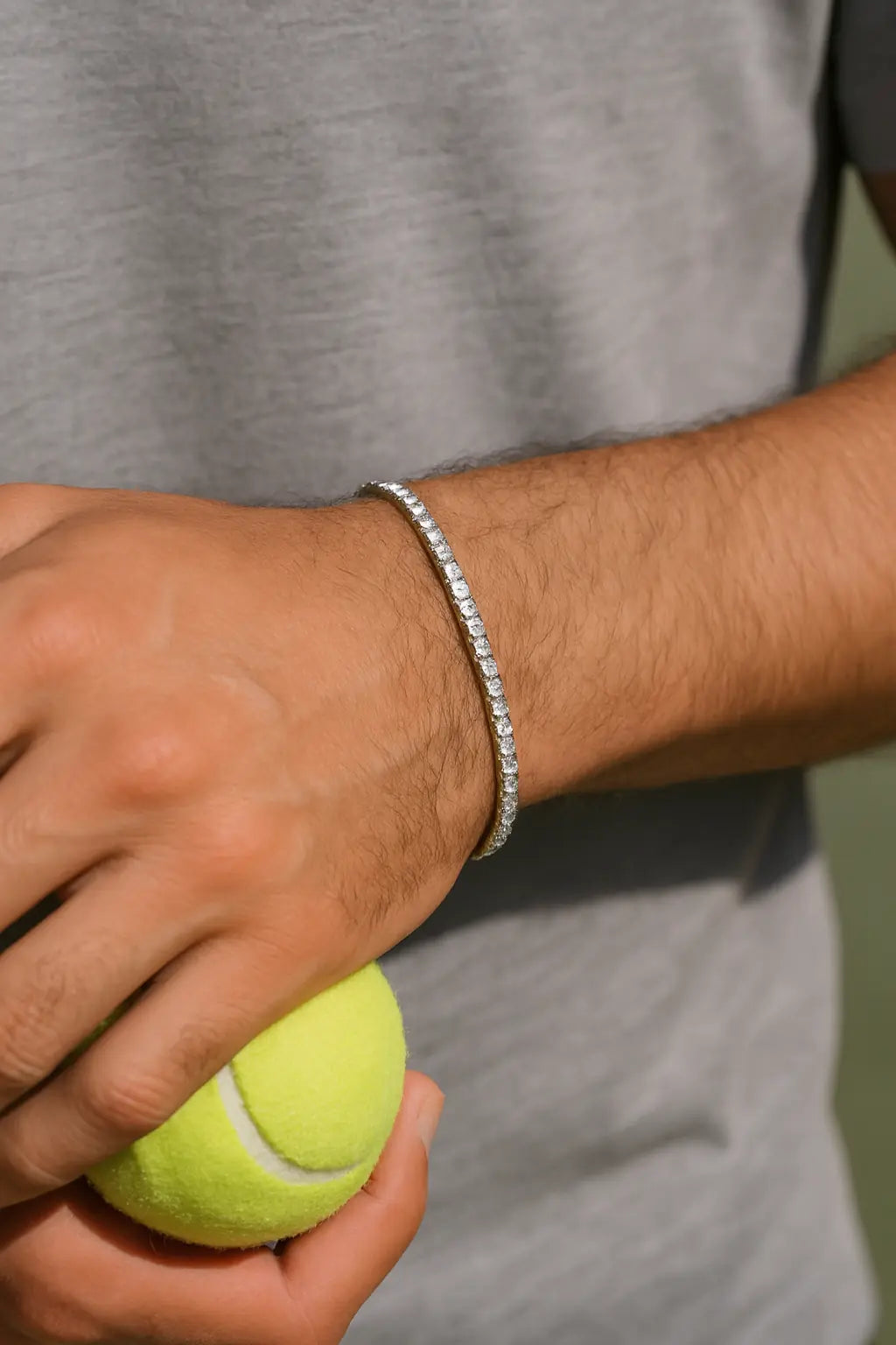 Tennis Armband aus Diamanten für Männer aus 18K Gold von KLUNQER