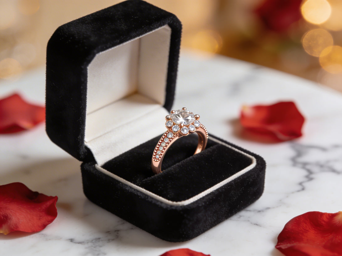 Was kostet ein Verlobungsring? Lab Grown Diamant Ring in eleganter Box | KLUNQER