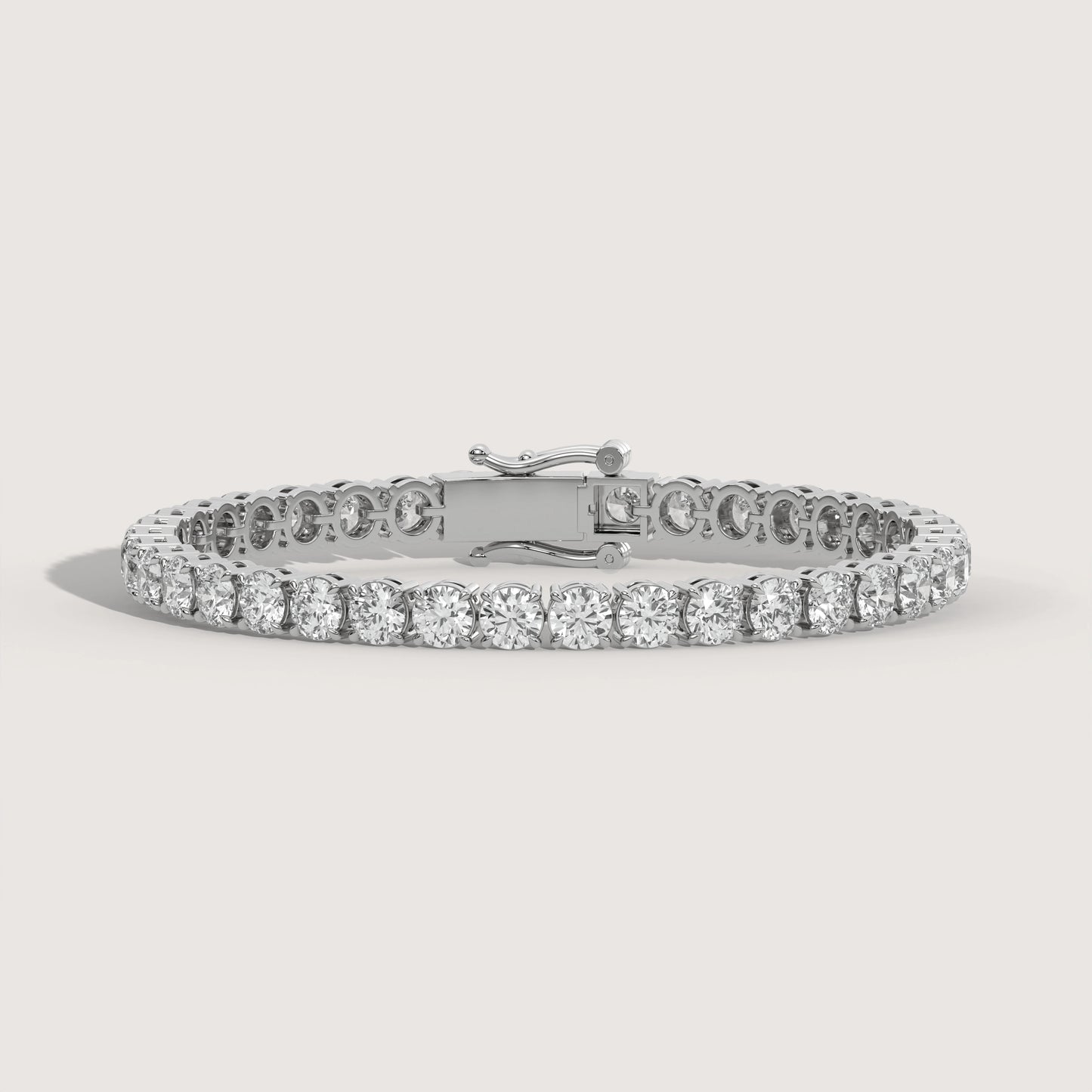 Tennis Armband (Rund - 18K Gelbgold)