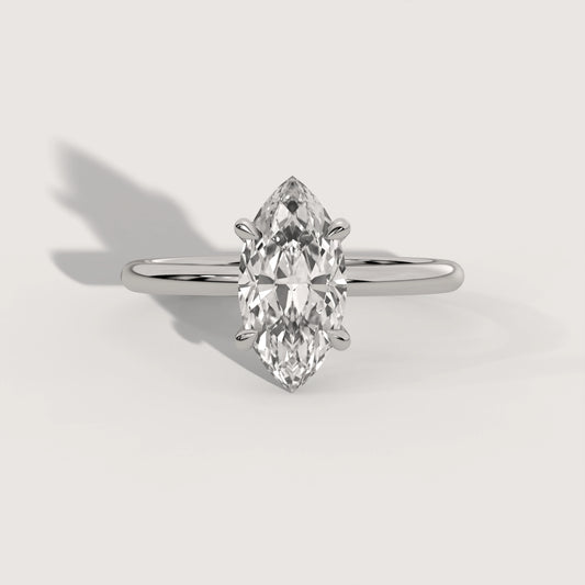 Mary – Marquise Solitär Ring Variante - Verlobungsring Lab Grown Diamant KLUNQER
