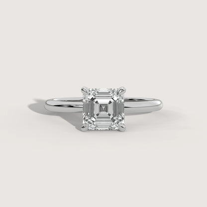 Ana - Asscher Solitär Pavé Ring