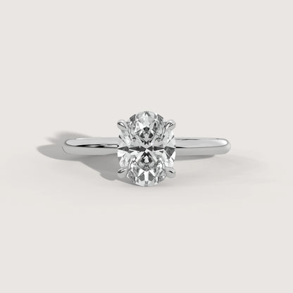 Olivia - Oval Solitär Ring