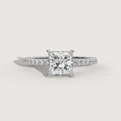 Penelope - Princess Solitär Pavé Ring