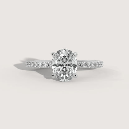 Olivia - Oval Solitär Ring