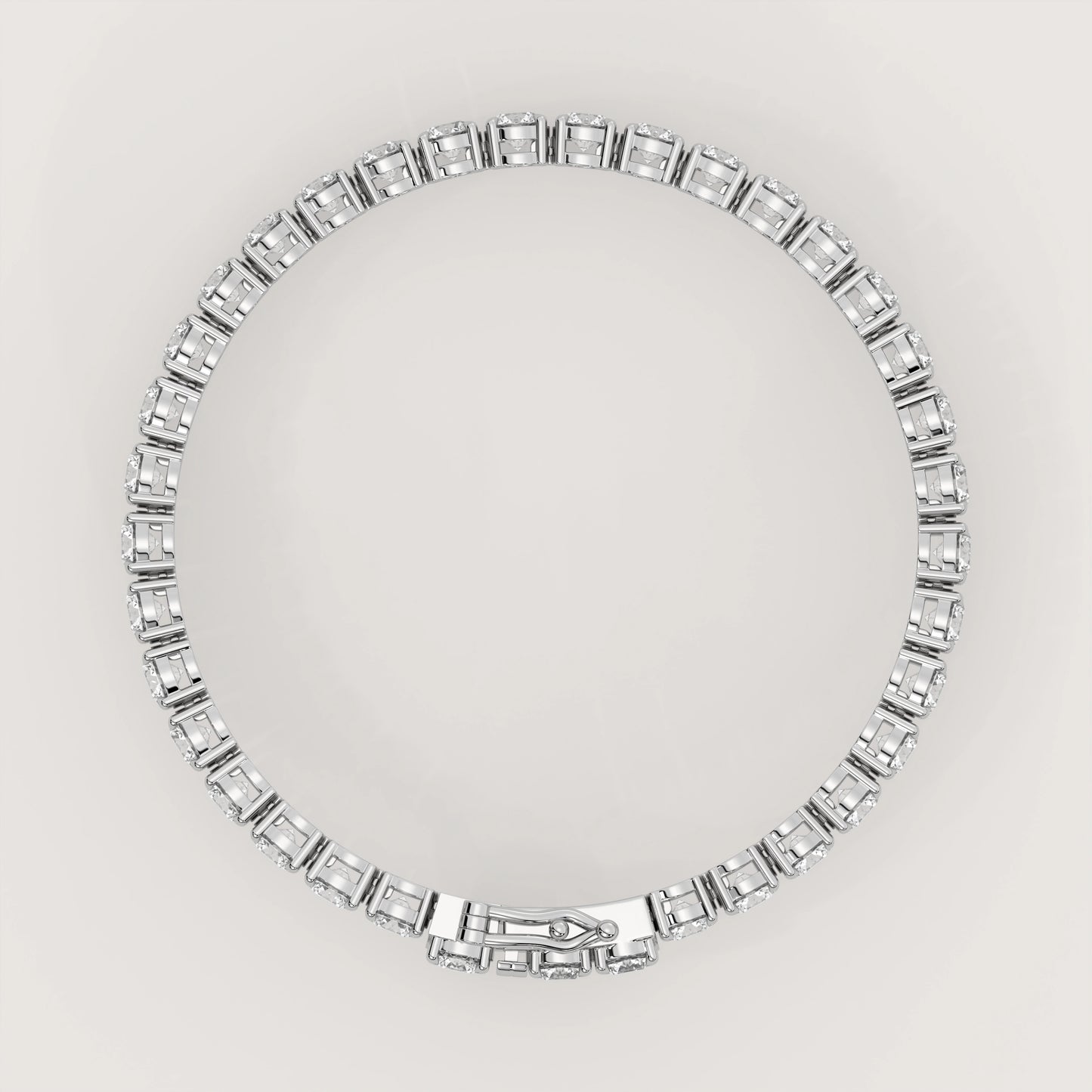 Tennis Armband (Rund - 18K Gelbgold)