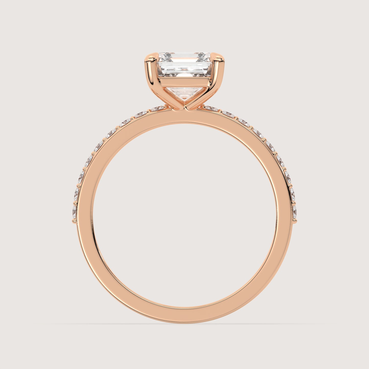 Ana - Asscher Solitär Ring