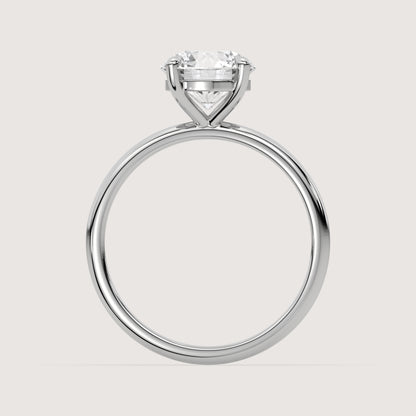 Romy - Round Solitär Pavé Ring