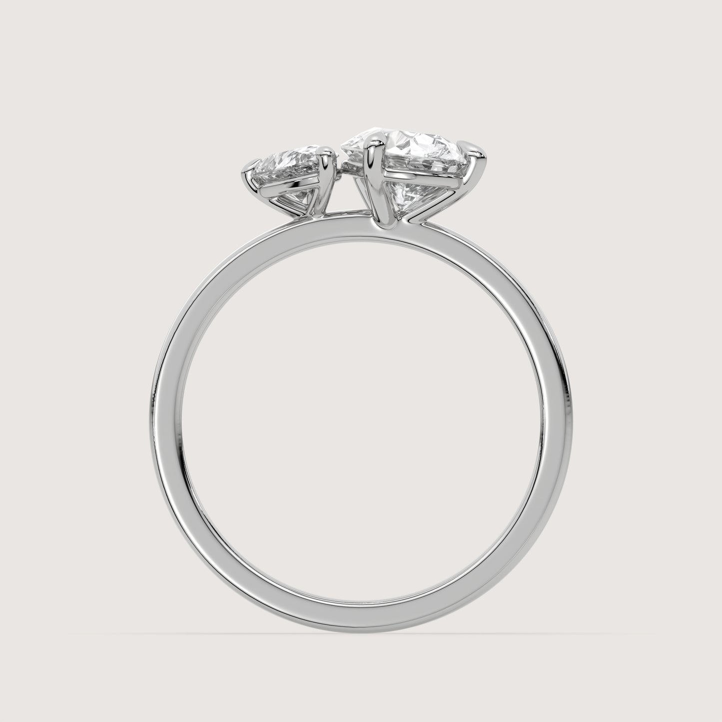 Diana - Pear Toi et Moi Ring
