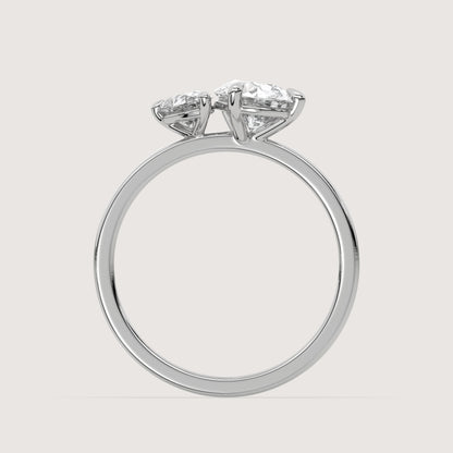 Diana - Pear Toi et Moi Ring