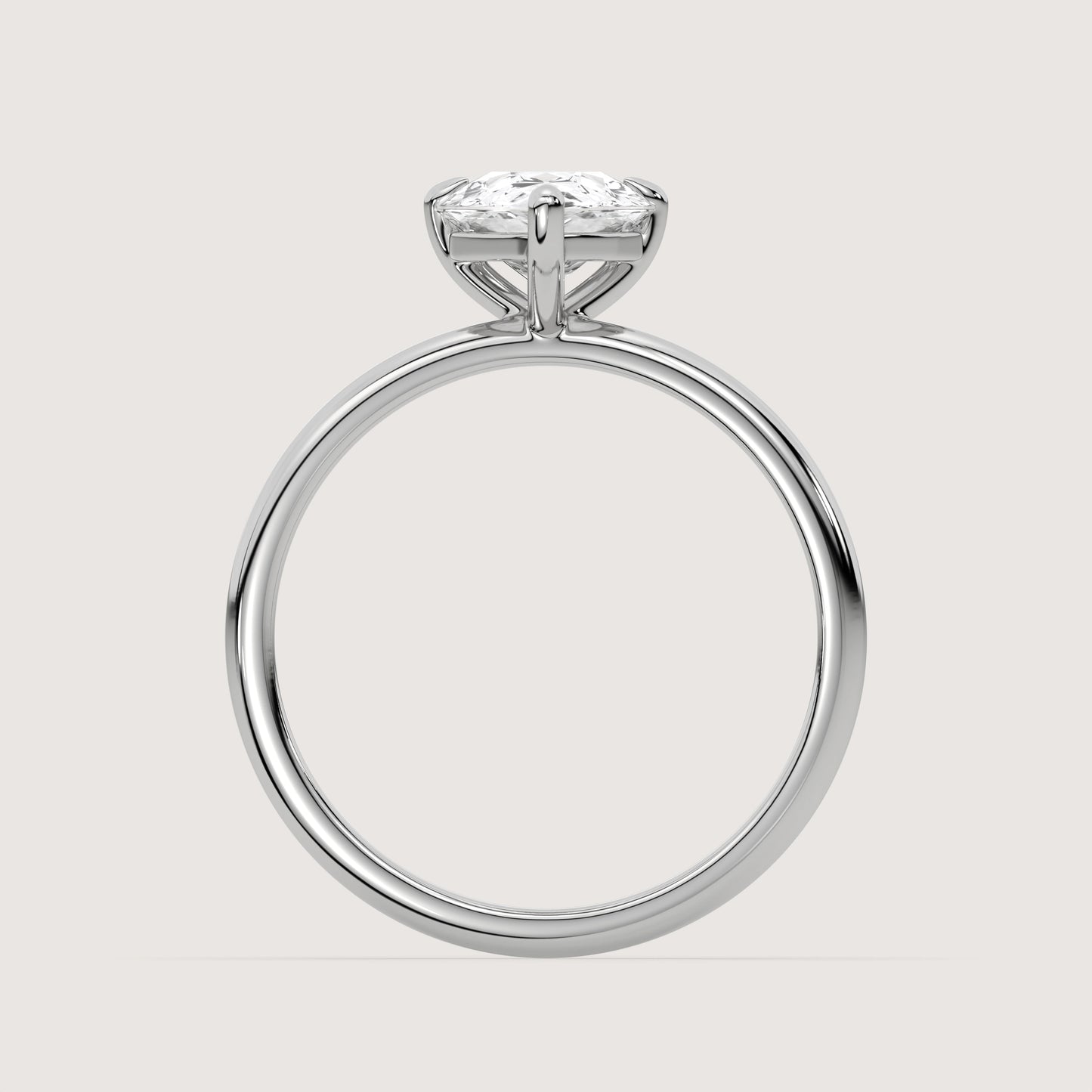 Pia - Pear Solitär Ring