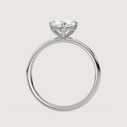 Pia - Pear Solitär Ring