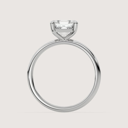 Ana - Asscher Solitär Pavé Ring