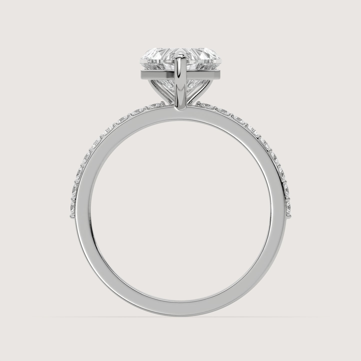 Hannah - Heart Solitär Ring