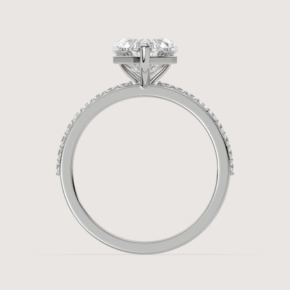 Hannah - Heart Solitär Ring