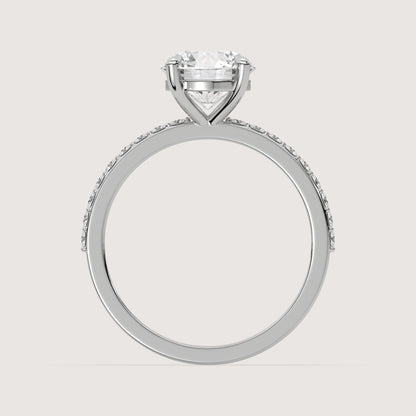 Romy - Round Solitär Ring