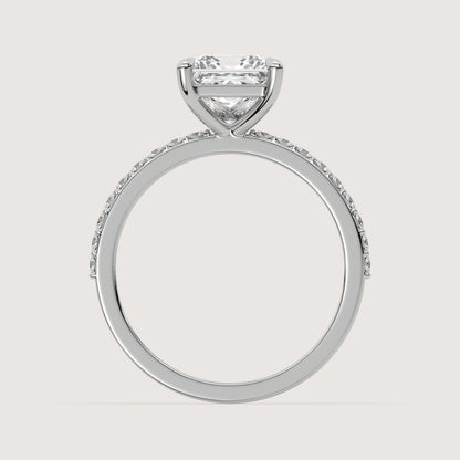 Penelope - Princess Solitär Pavé Ring