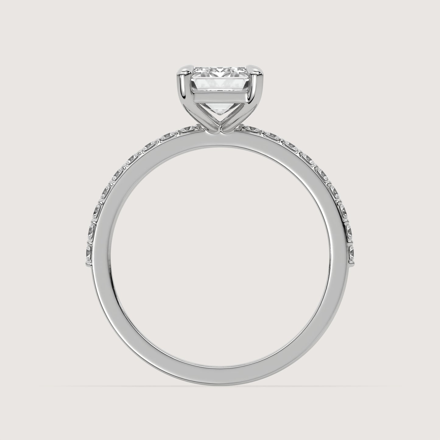 Emma - Emerald Solitär Ring