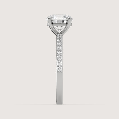 Romy - Round Solitär Ring