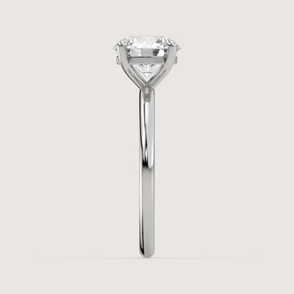 Romy - Round Solitär Pavé Ring