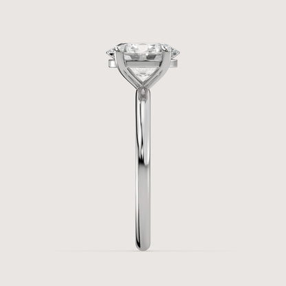 Olivia - Oval Solitär Ring