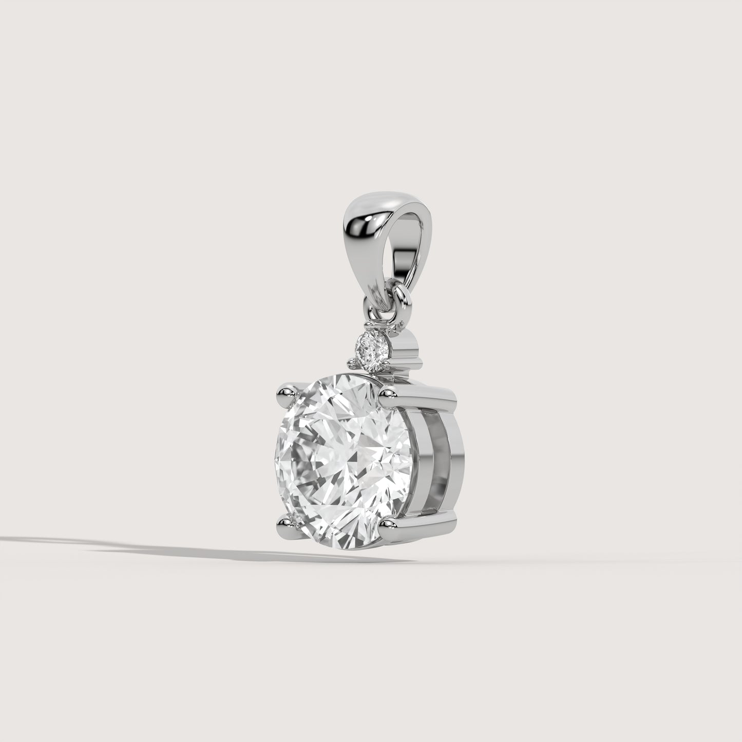 Ana Diamant Anhänger | 18K Weißgold (sofort lieferbar)