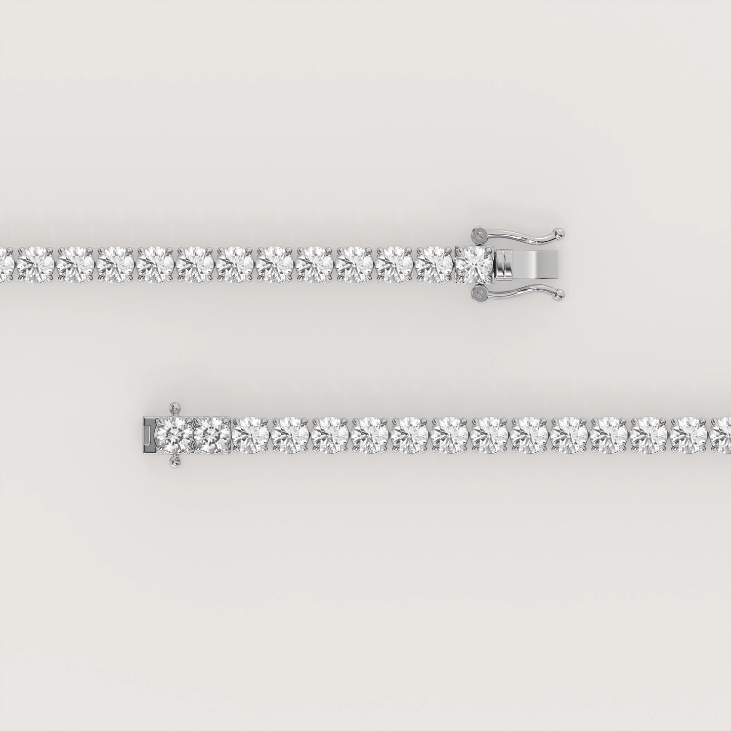 Tennis Armband (Rund - 18K Gelbgold)