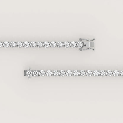 Tennis Armband (Rund - 18K Gelbgold)