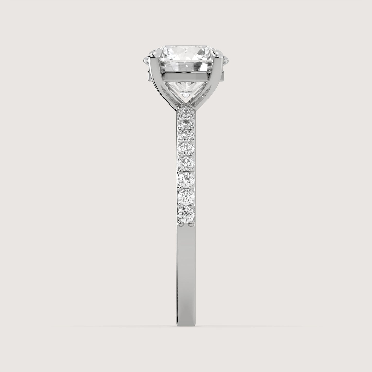 Romy - Round Solitär Ring