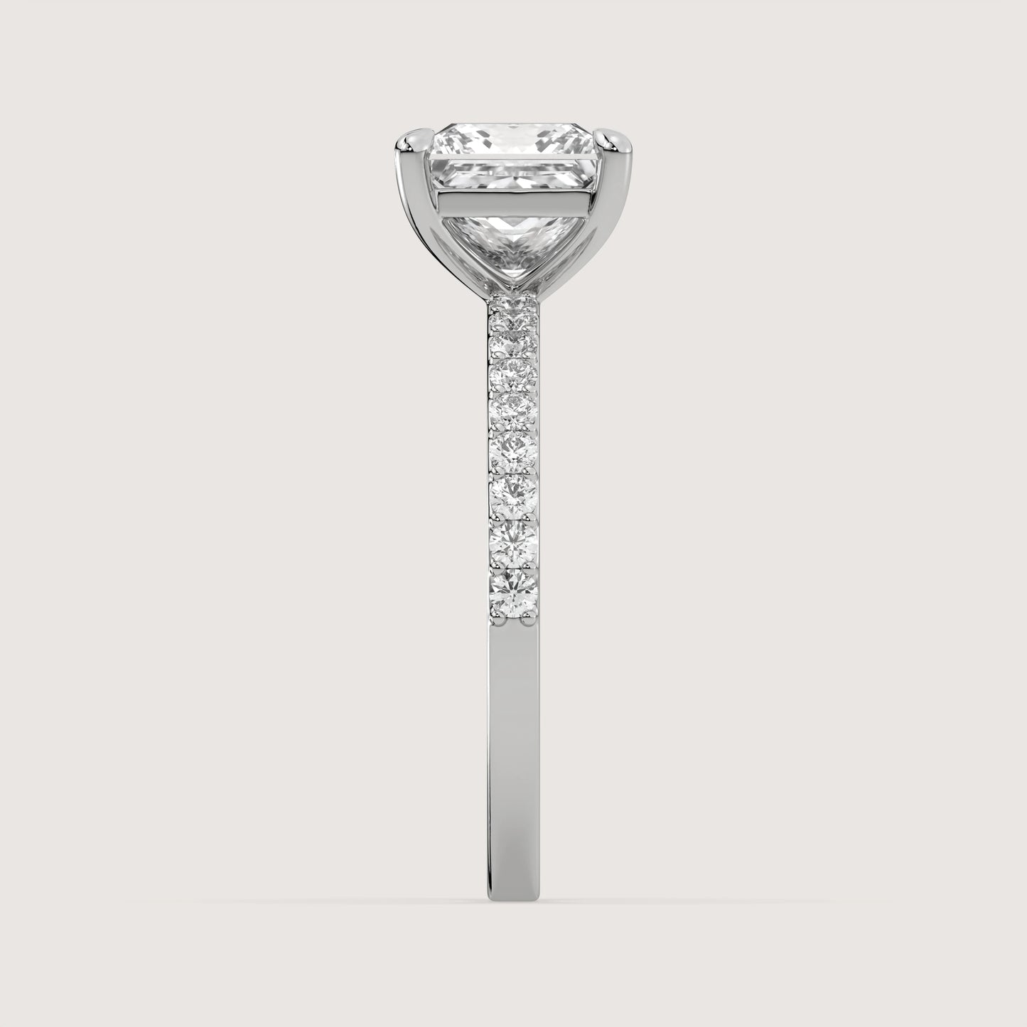 Penelope - Princess Solitär Pavé Ring