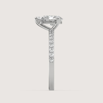 Pia - Pear Solitär Ring