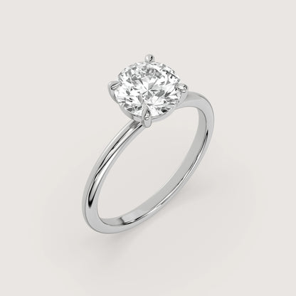 Romy - Round Solitär Pavé Ring