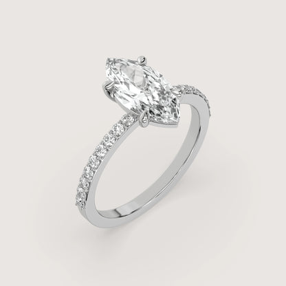 Mary – Marquise Solitär Ring