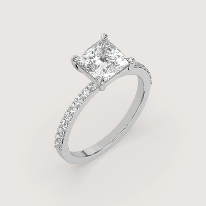 Penelope - Princess Solitär Pavé Ring