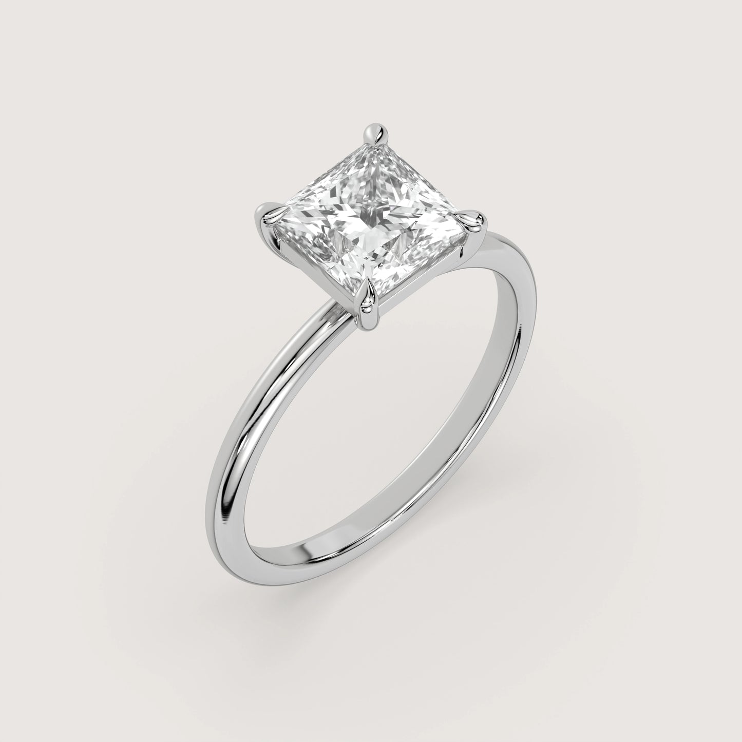Penelope - Princess Solitär Pavé Ring