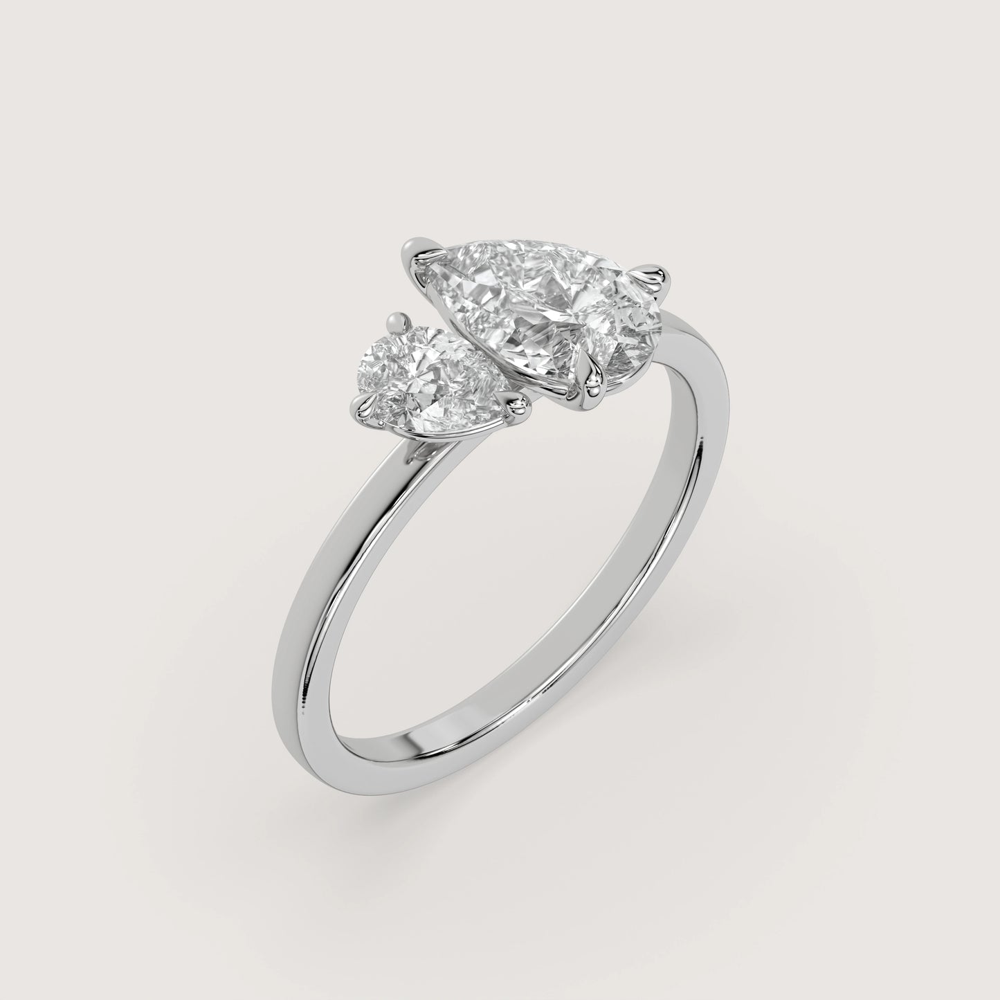 Diana - Pear Toi et Moi Ring