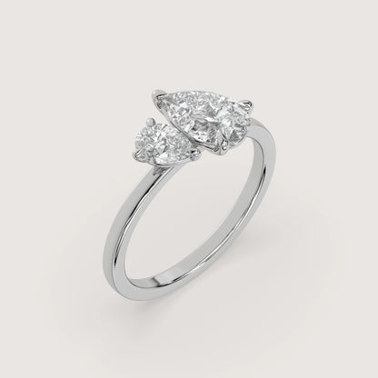 Diana - Pear Toi et Moi Ring