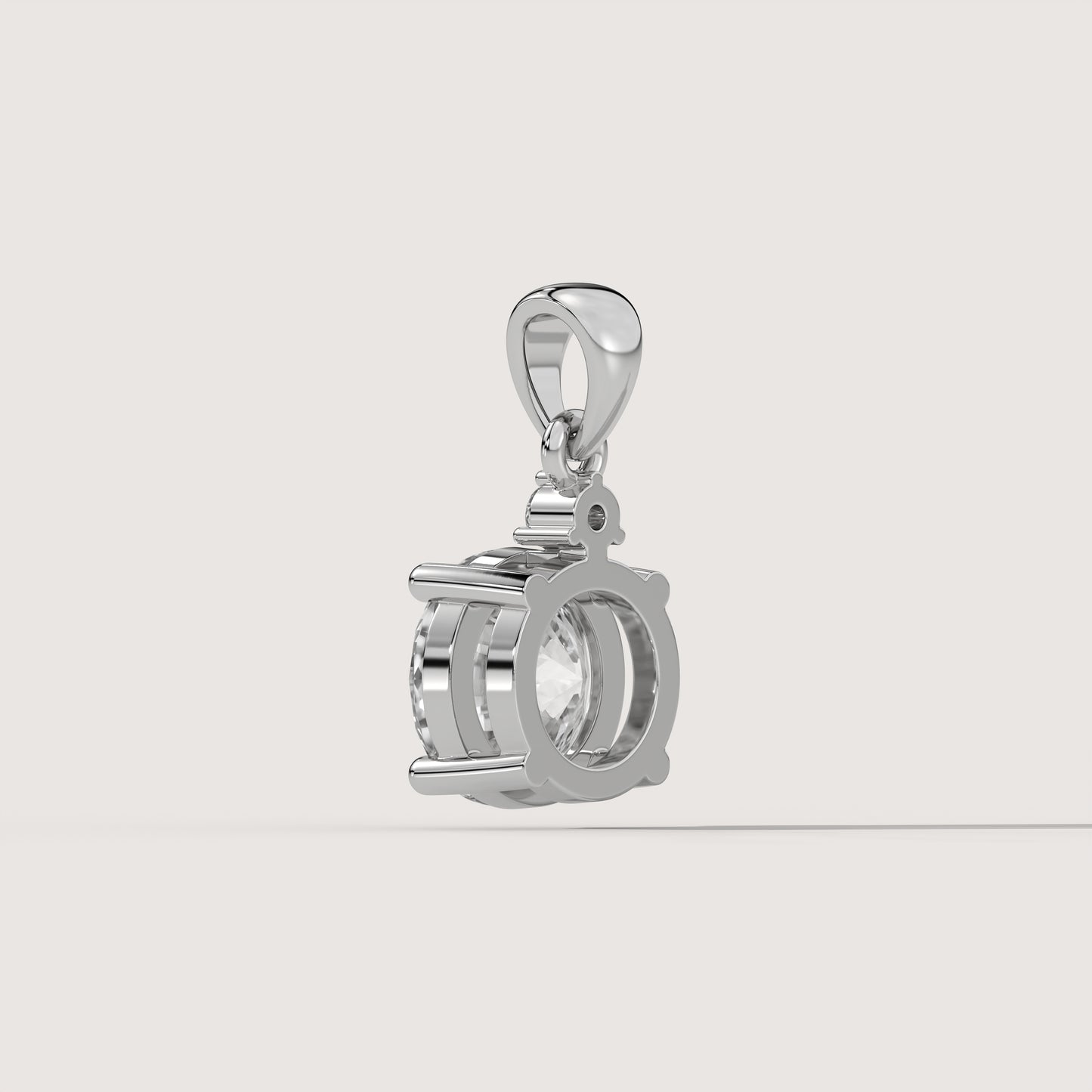 Ana Diamant Anhänger | 18K Weißgold (sofort lieferbar)
