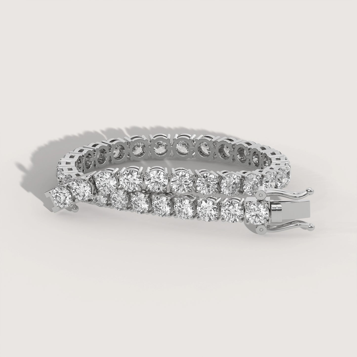Tennis Armband (Rund - 18K Gelbgold)