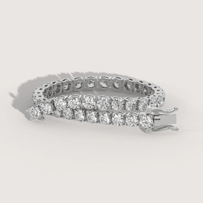 Tennis Armband (Rund - 18K Gelbgold)
