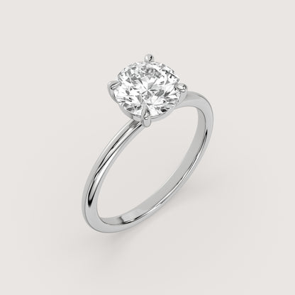 Romy - Round Solitär Pavé Ring