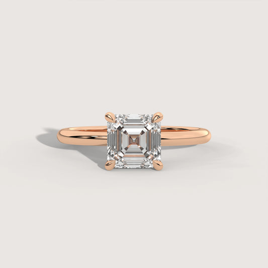 Ana - Asscher Solitär Ring Variante - Verlobungsring Lab Grown Diamant KLUNQER