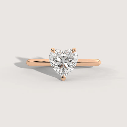 Hannah - Heart Solitär Ring