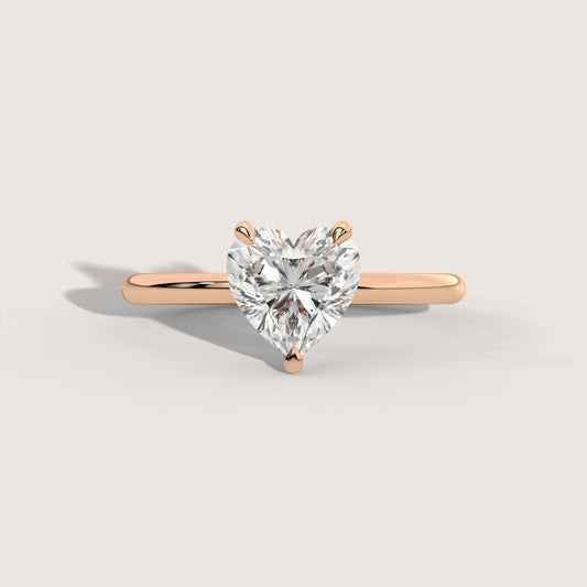 Hannah - Heart Solitär Ring Variante - Verlobungsring Lab Grown Diamant KLUNQER