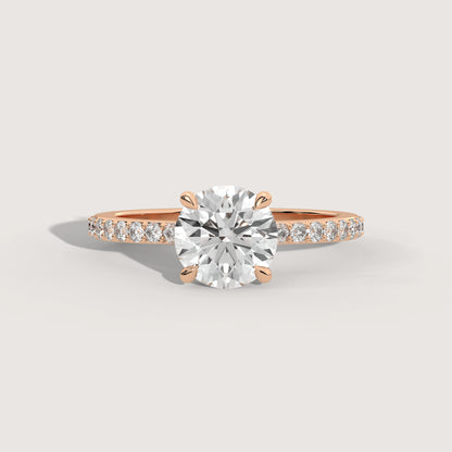 Romy - Round Solitär Ring