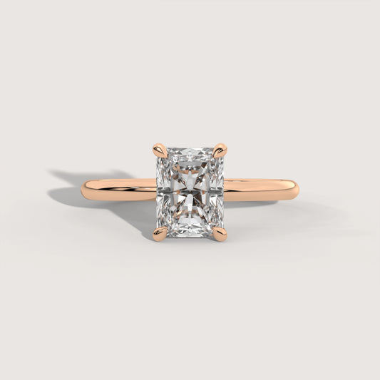 Rafaela - Radiant Solitär Ring Variante - Verlobungsring Lab Grown Diamant KLUNQER