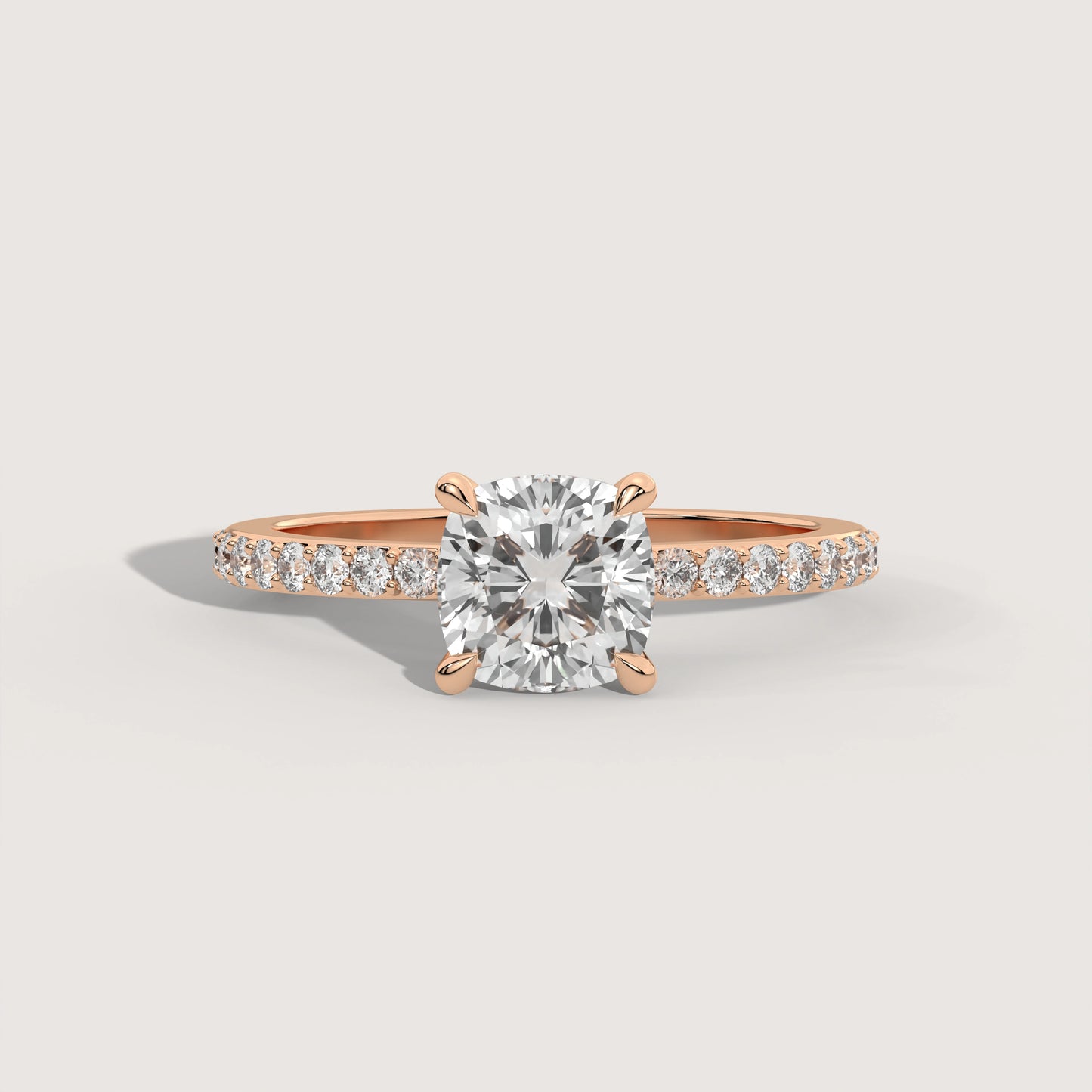Celine - Cushion Solitär Ring