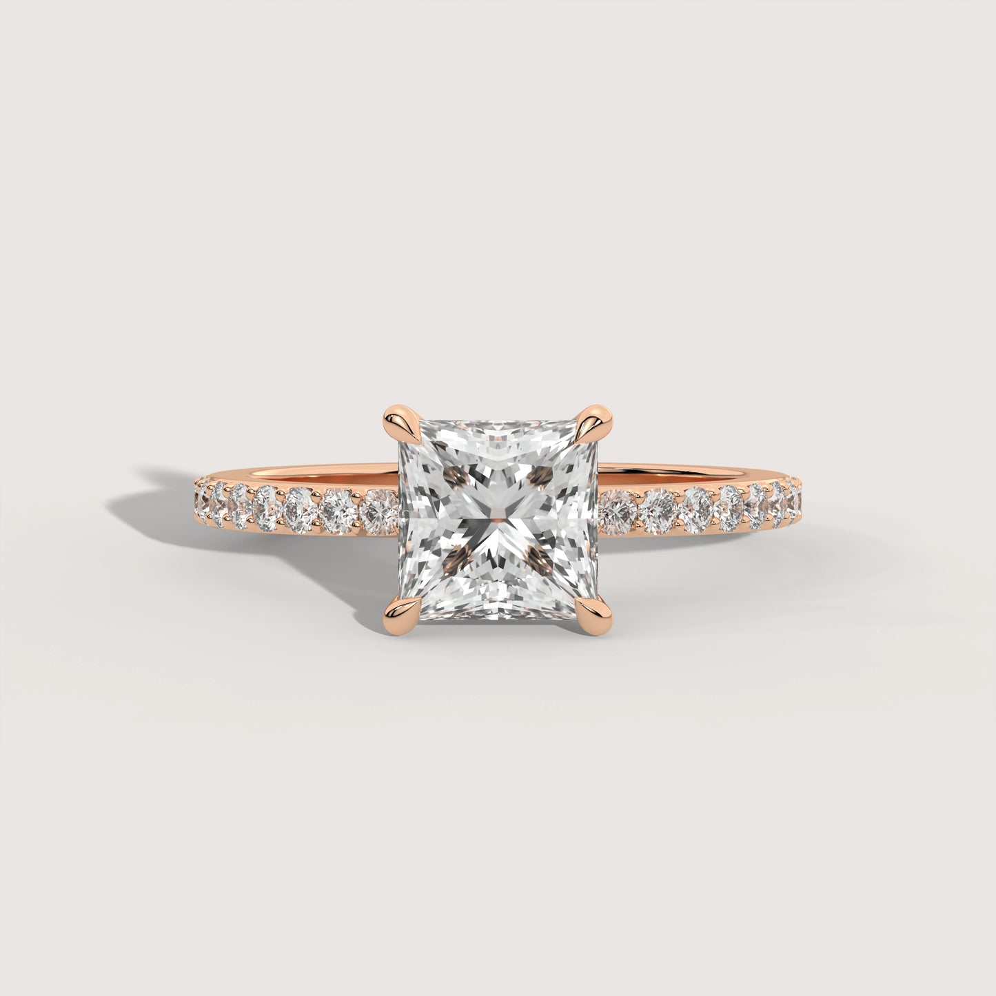 Penelope - Princess Solitär Pavé Ring
