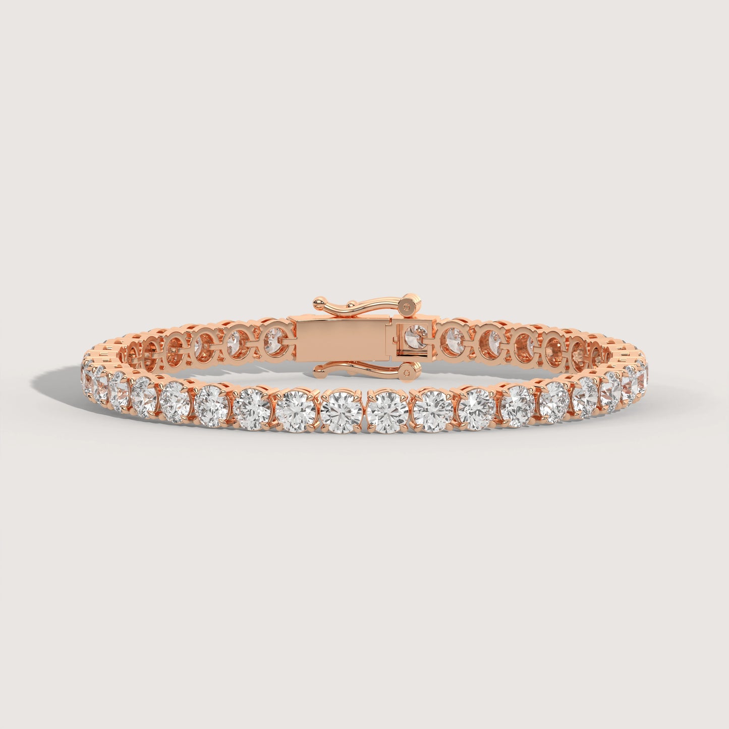 Tennis Armband (Rund - 18K Gelbgold)